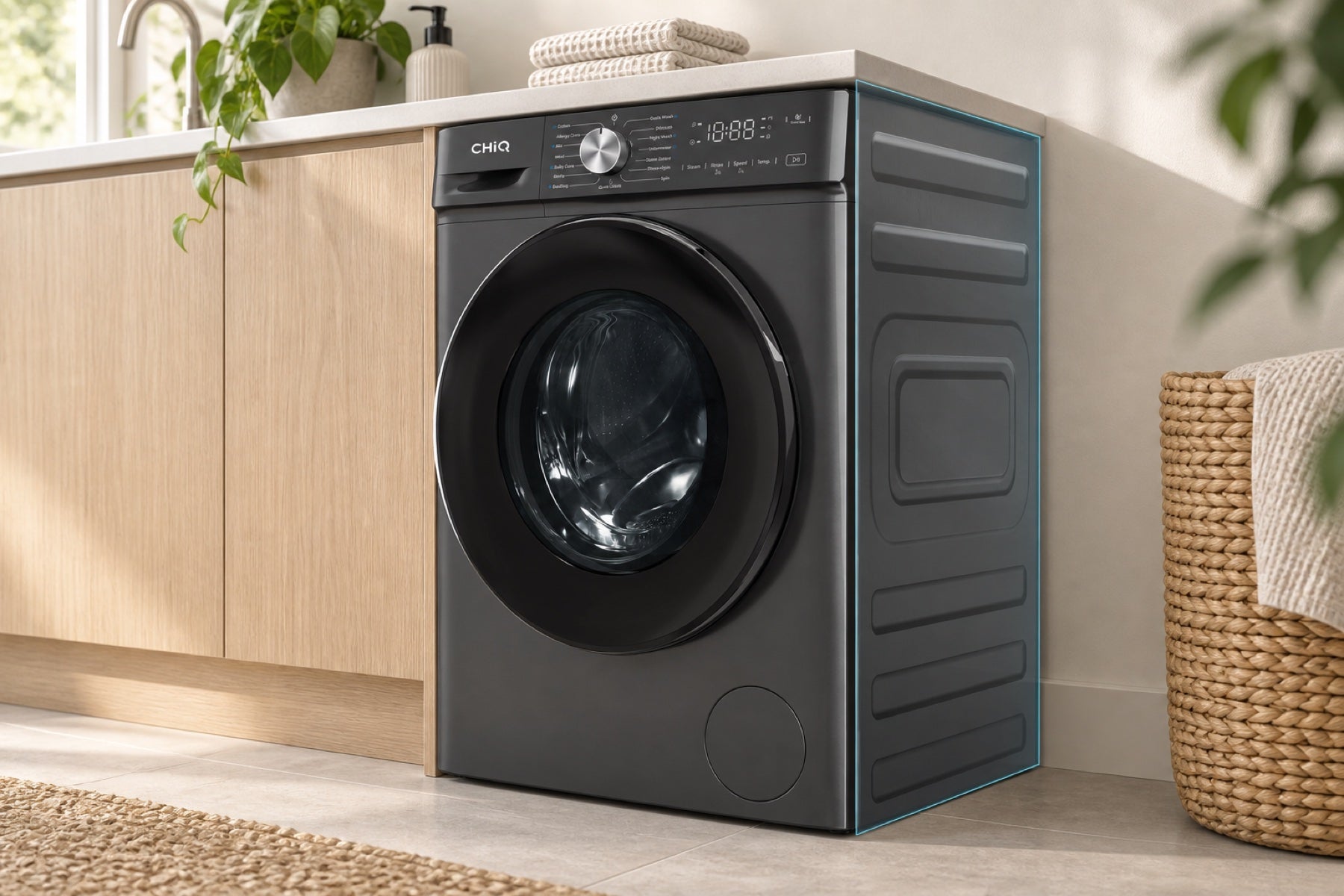 WFL58SG1 shallow cabinet with animated side highlight