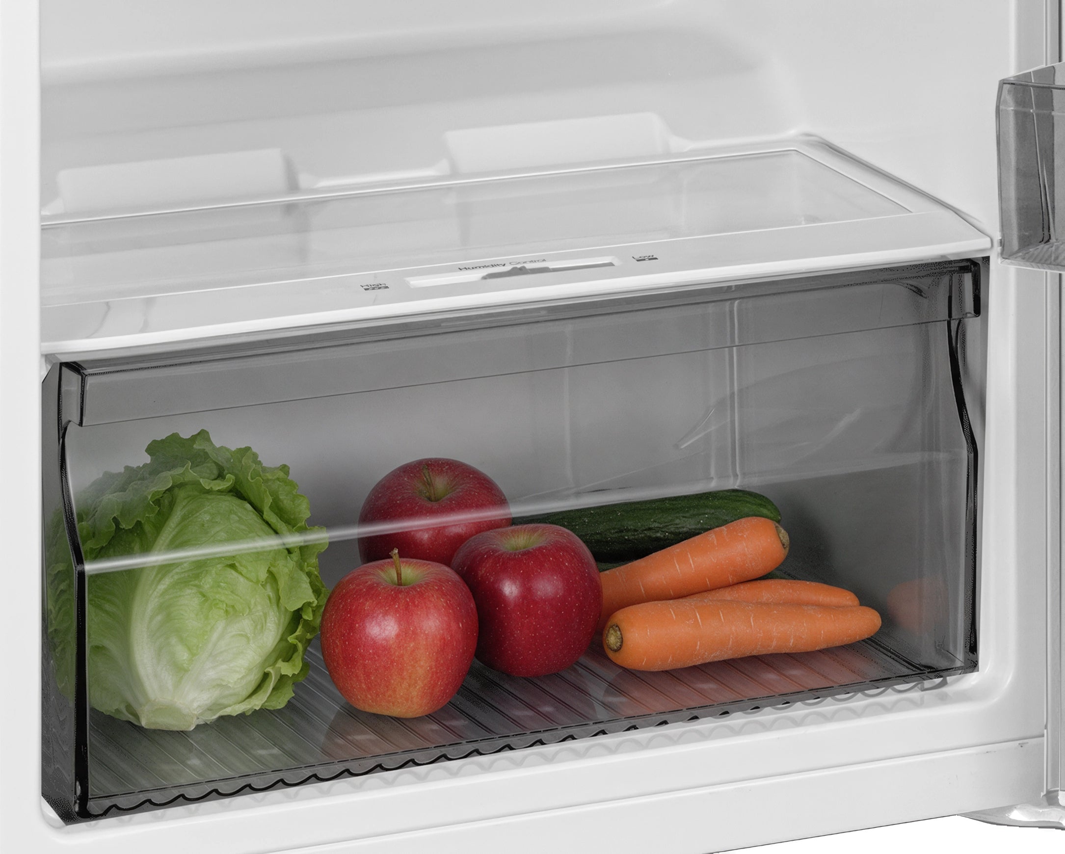 CTM202NW5E humidity-control crisper with fresh produce