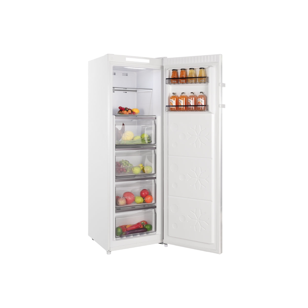 CHiQ 206L Hybrid Vertical Freezer White