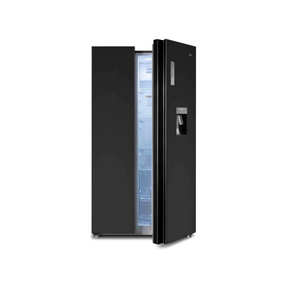 CHiQ 559L Side By Side Fridge Black