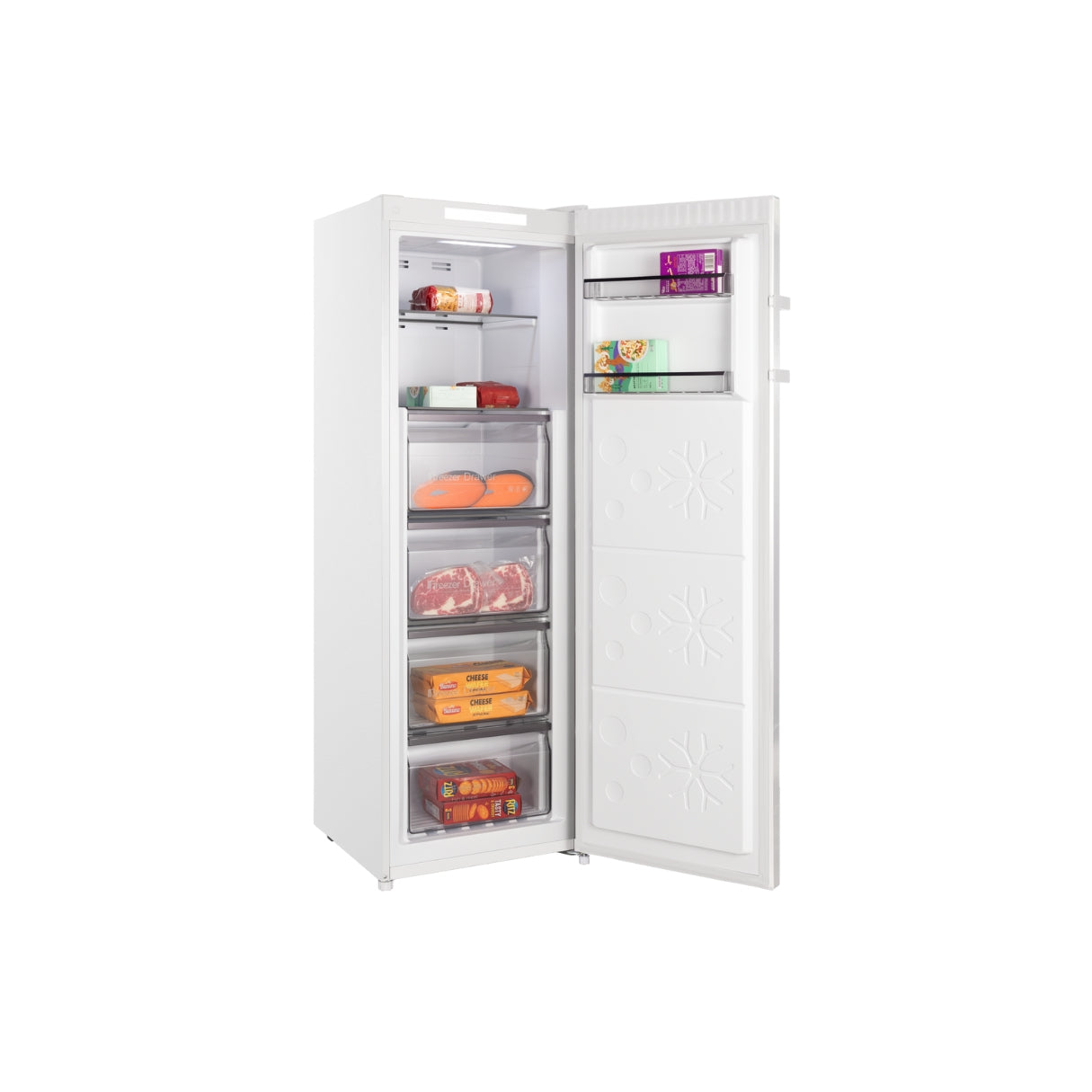 CHiQ 206L Hybrid Vertical Freezer White