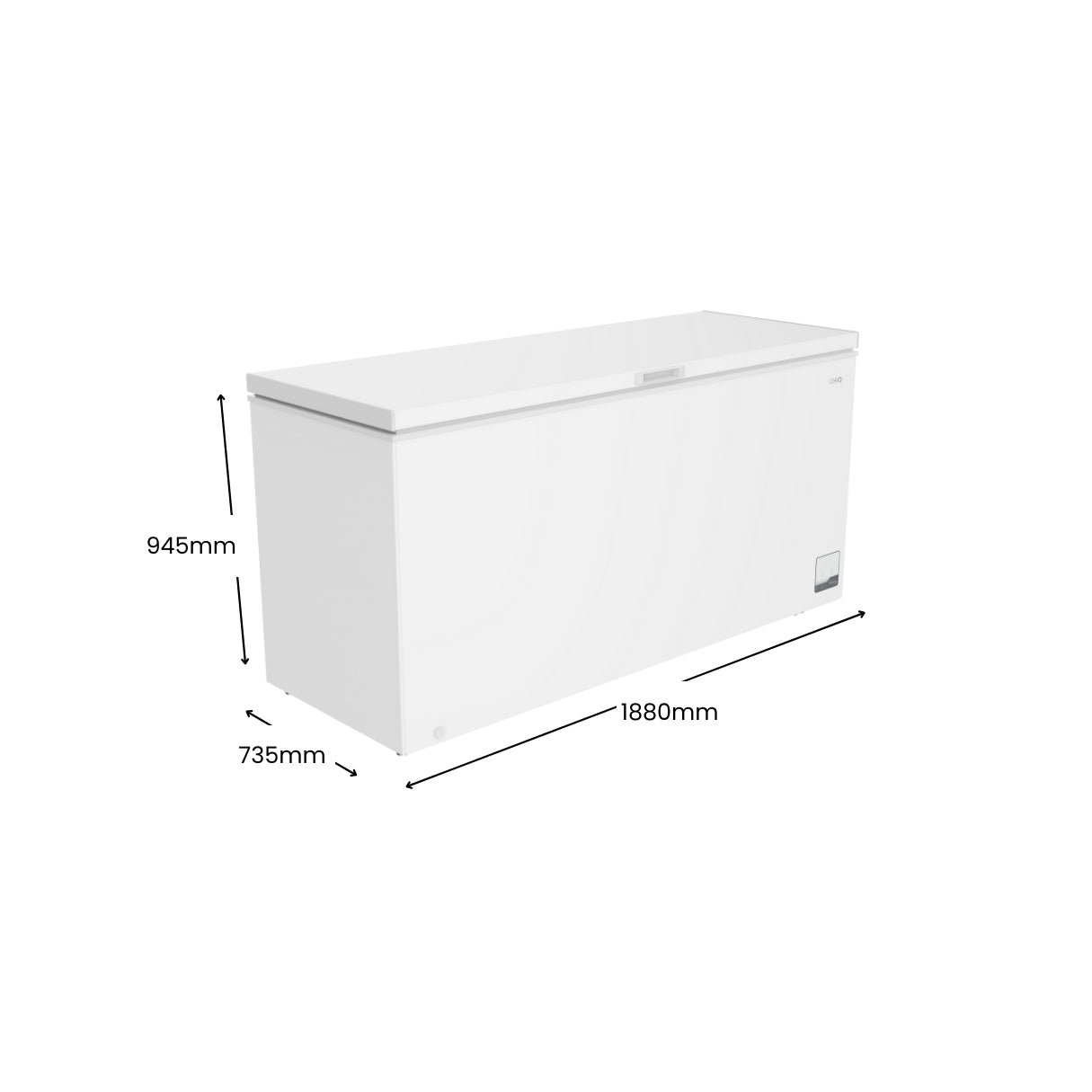 CHiQ 700L Hybrid Chest Freezer White