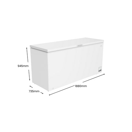 CHiQ 700L Hybrid Chest Freezer White