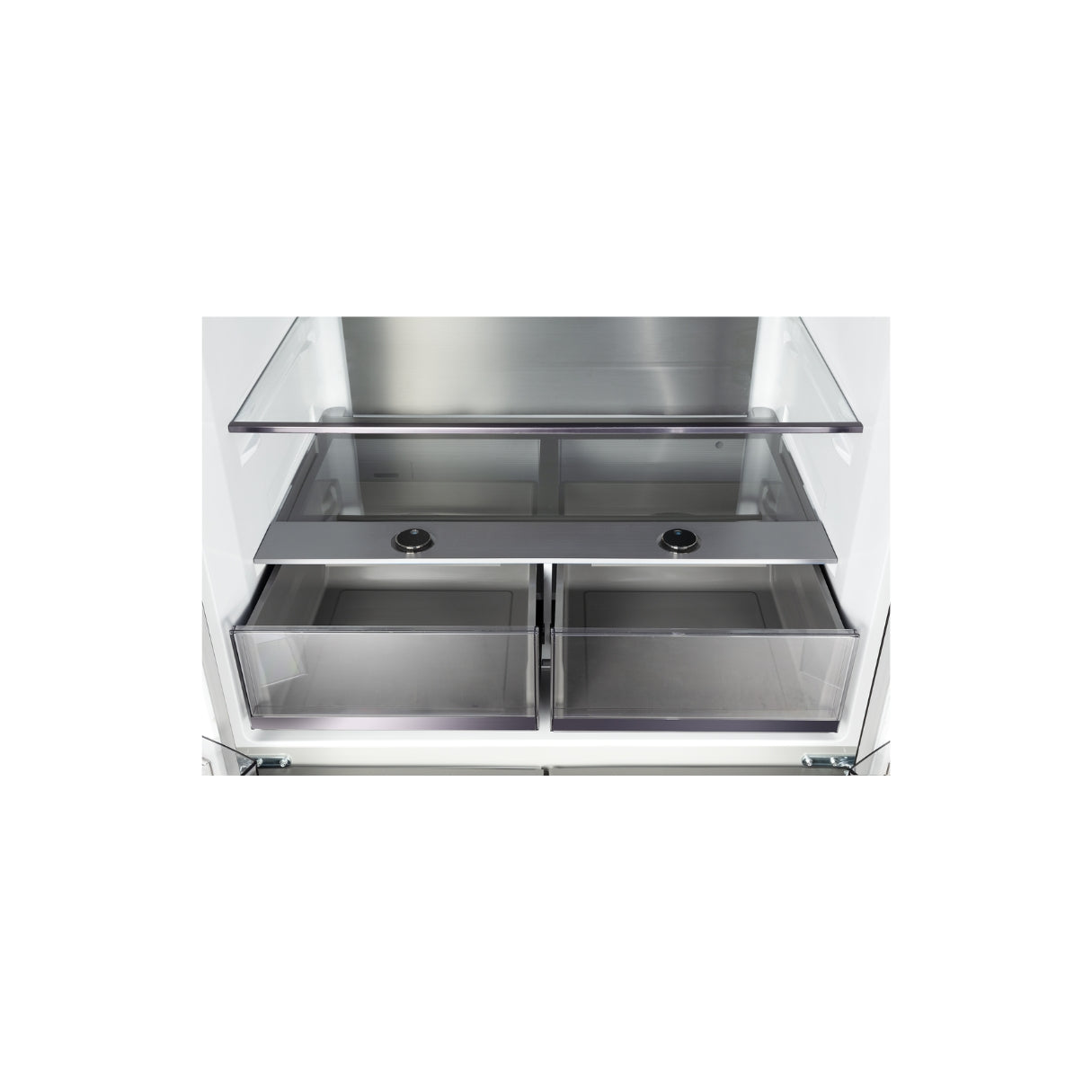 CHiQ 601L Cross Door Fridge Black Steel