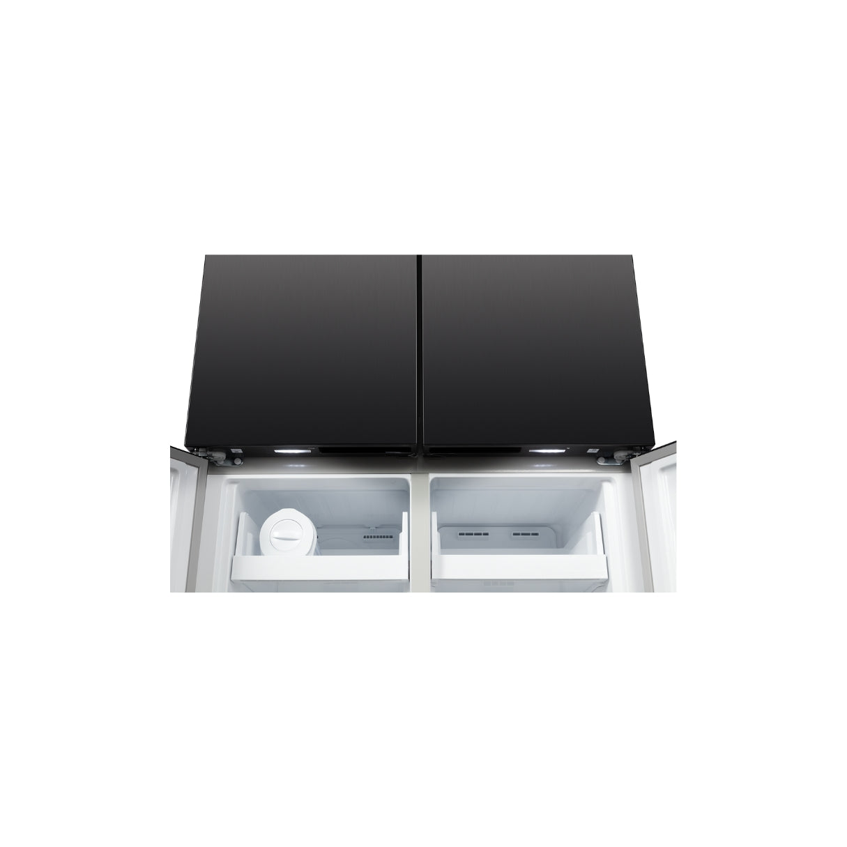 CHiQ 601L Cross Door Fridge Black Steel