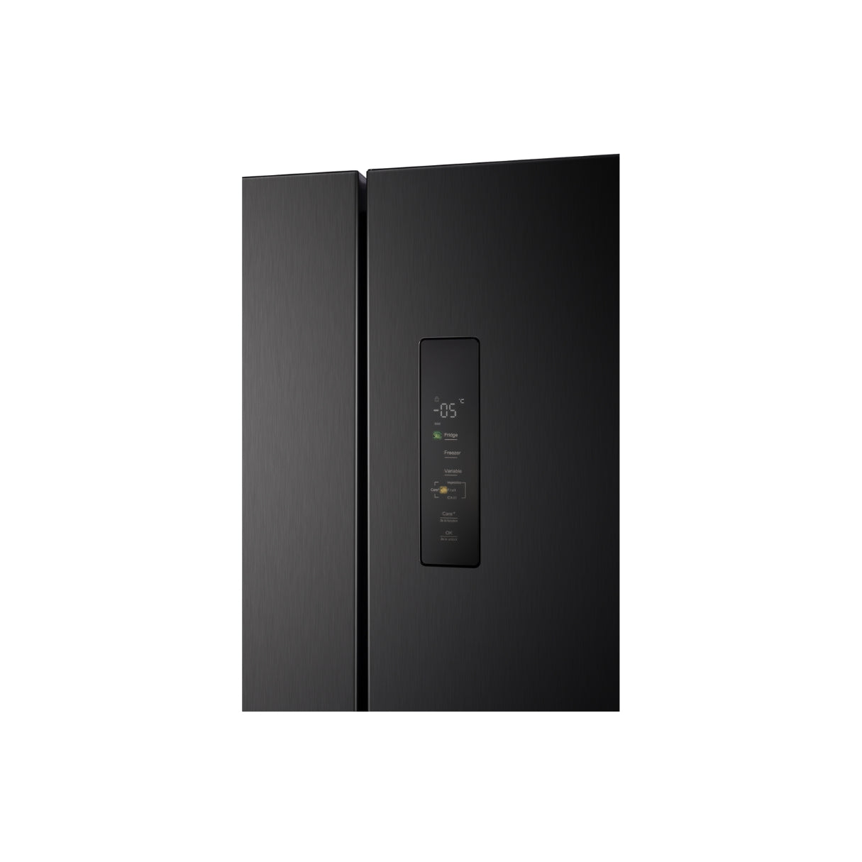 CHiQ 601L Cross Door Fridge Black Steel
