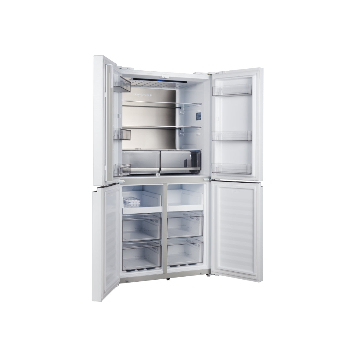 CHiQ 601L Cross Door Fridge White Steel