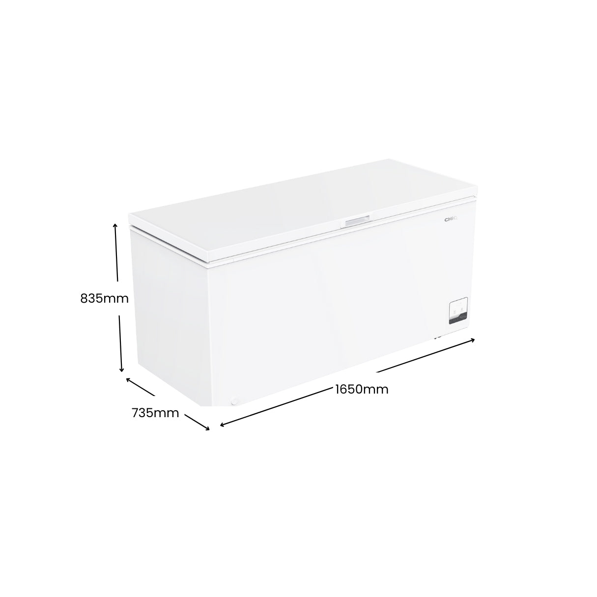 CHiQ 500L Hybrid Chest Freezer White