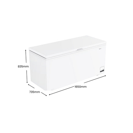 CHiQ 500L Hybrid Chest Freezer White