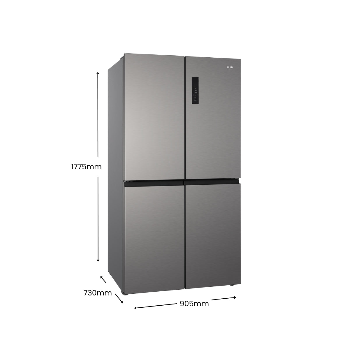 CHiQ 601L Cross Door Fridge VCM Silver