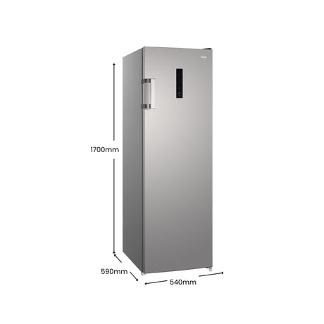 CHiQ 206L Hybrid Vertical Freezer Stainless Steel