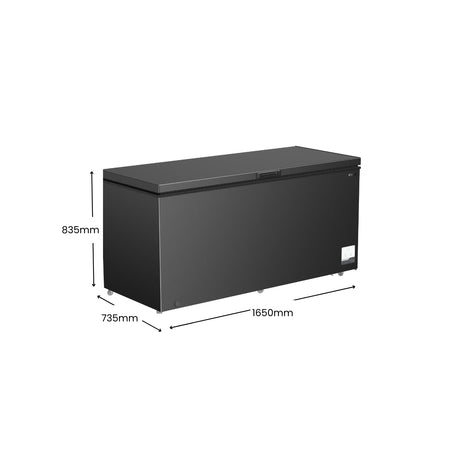 CHiQ 500L Hybrid Chest Freezer Black