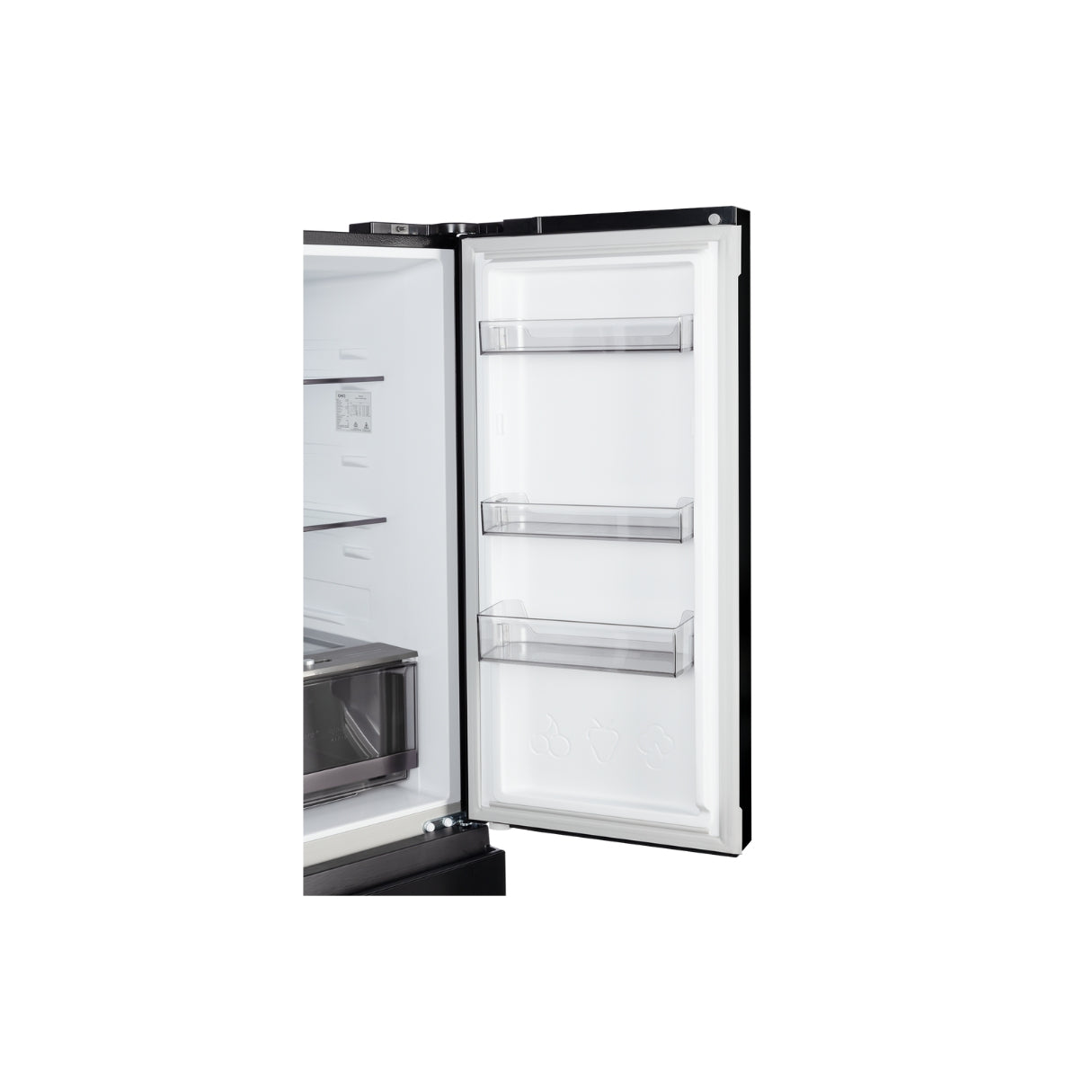 CHiQ 503L Cross Door Fridge Black