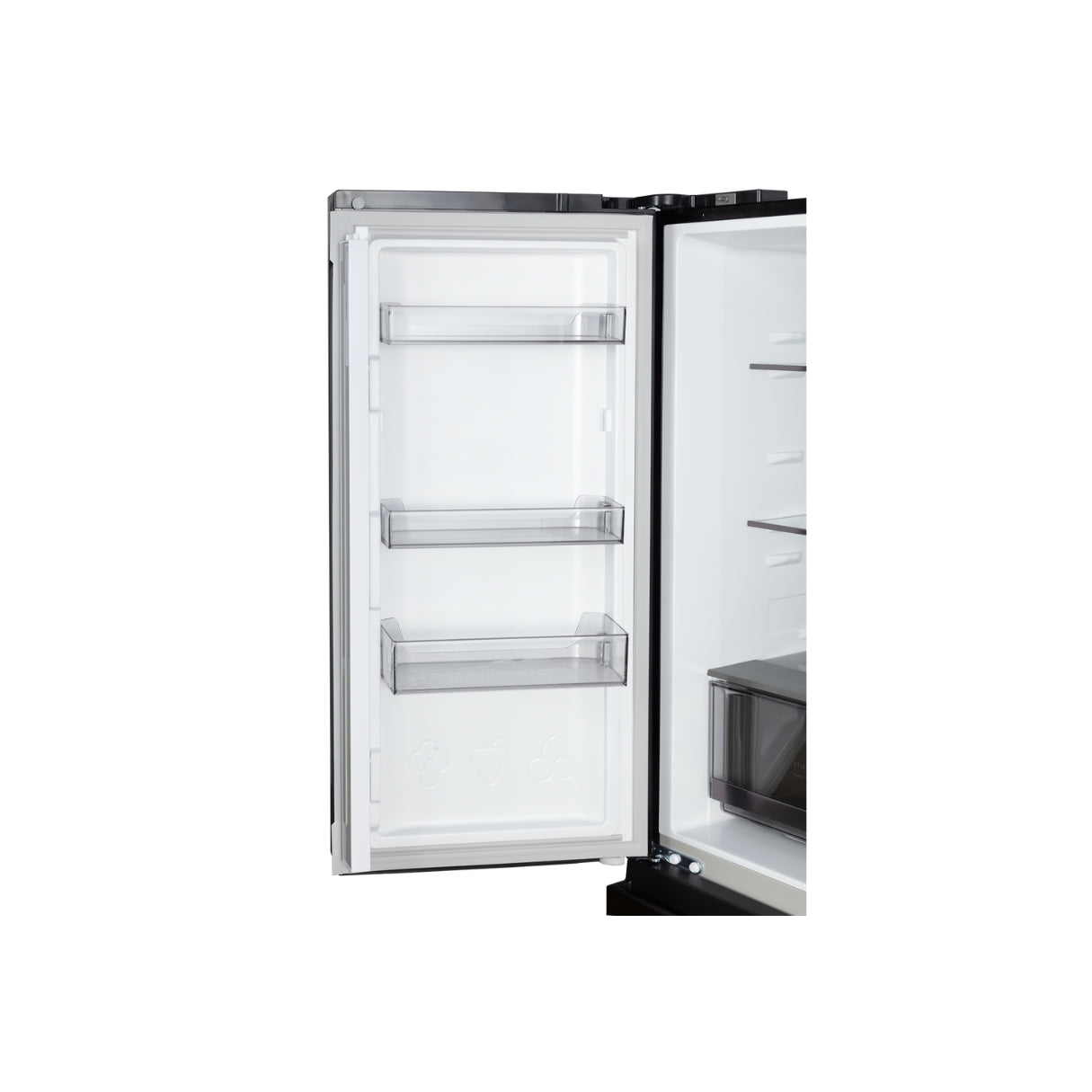 CHiQ 503L Cross Door Fridge Black Steel