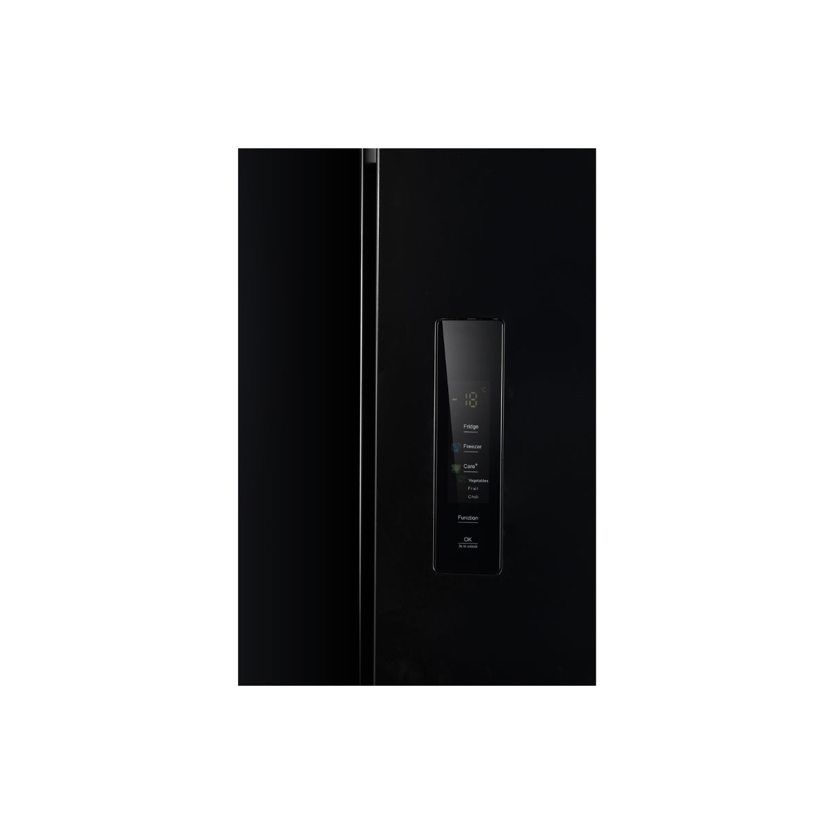 CHiQ 503L Cross Door Fridge Black Steel