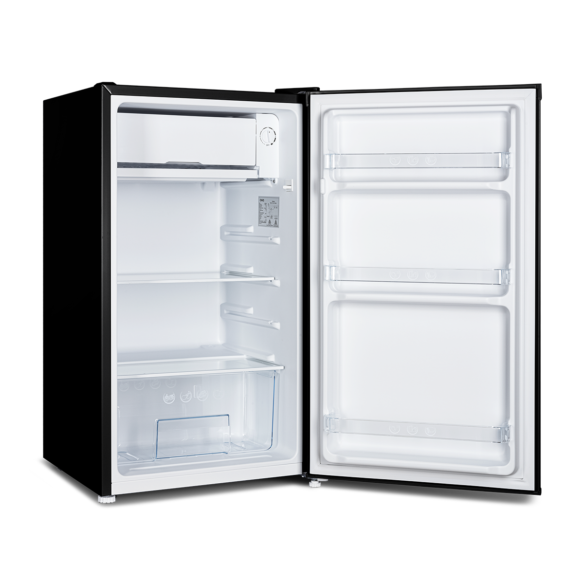 CHiQ 90L Single Door Bar Fridge Black