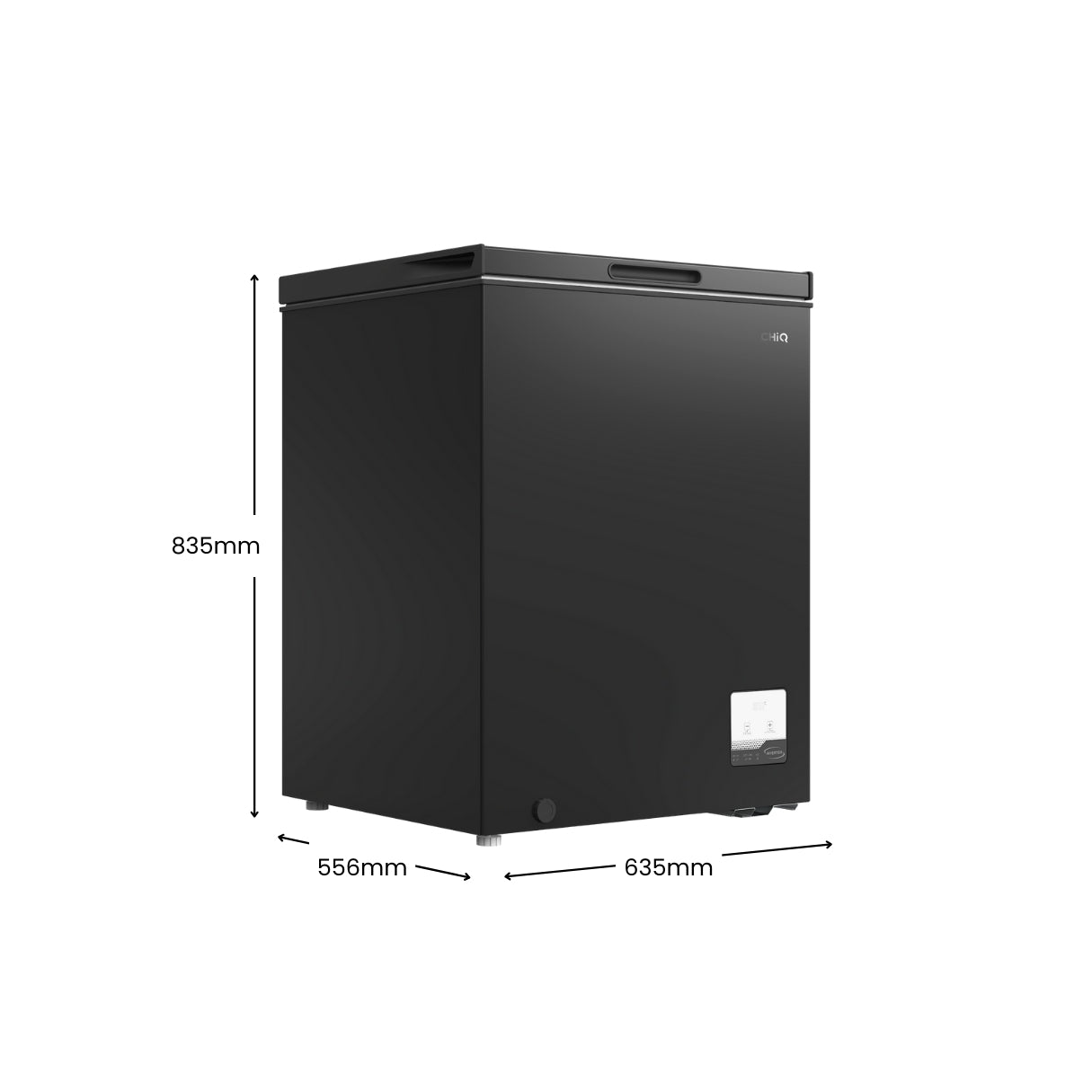 CHiQ 142L Hybrid Chest Freezer Black