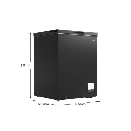 CHiQ 142L Hybrid Chest Freezer Black