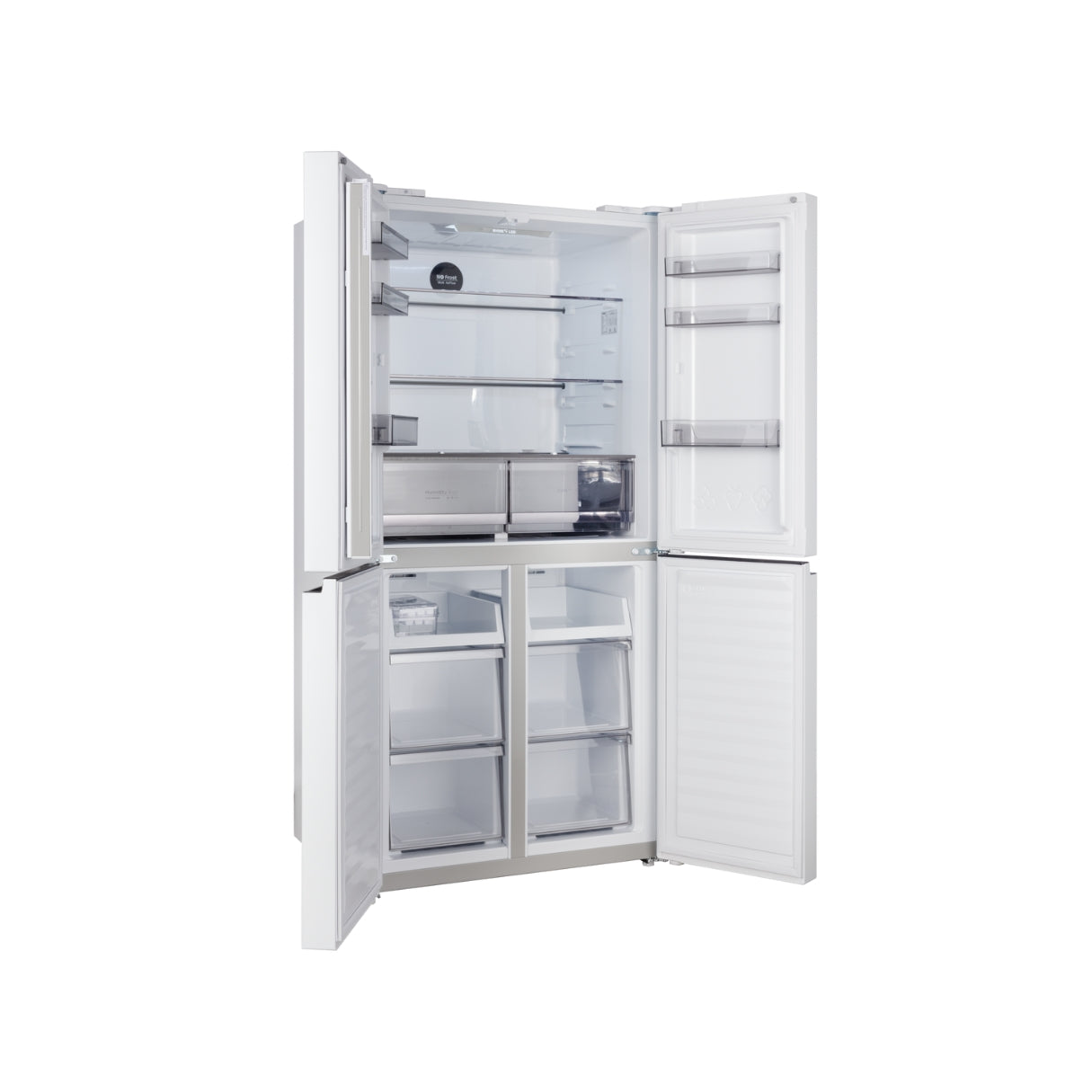 CHiQ 503L Cross Door Fridge White Steel