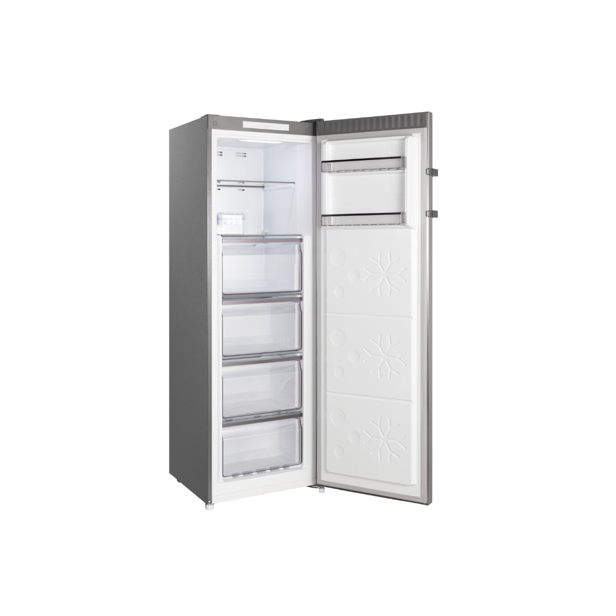 CHiQ 206L Hybrid Vertical Freezer Stainless Steel