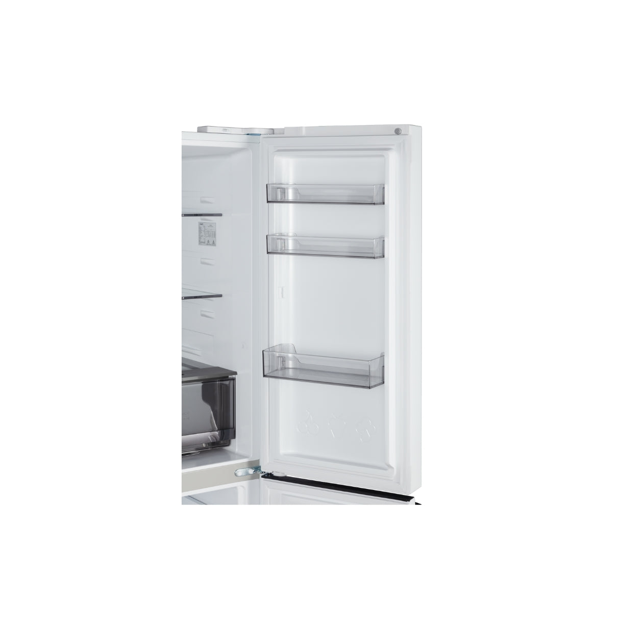 CHiQ 503L Cross Door Fridge White Steel