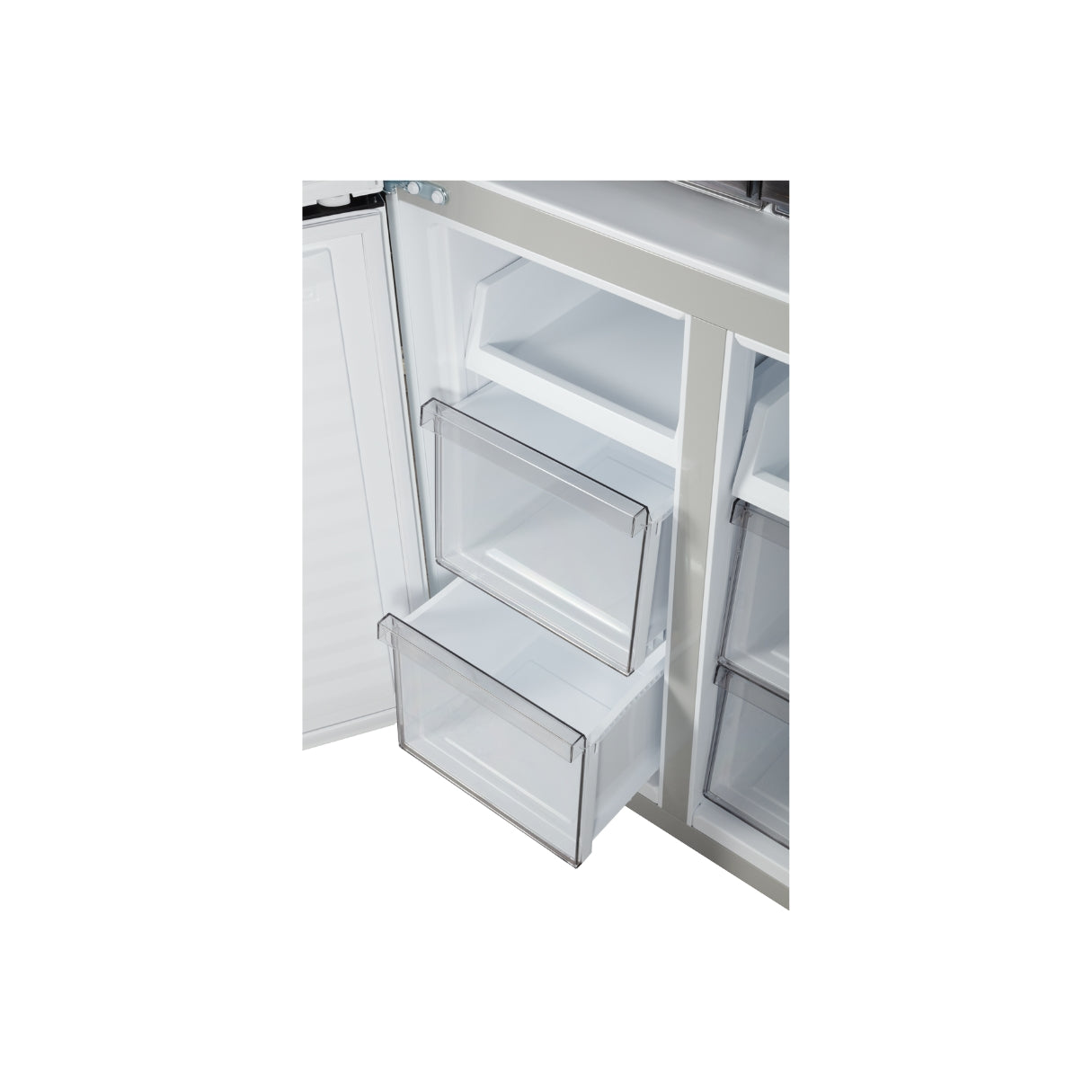 CHiQ 503L Cross Door Fridge White Steel