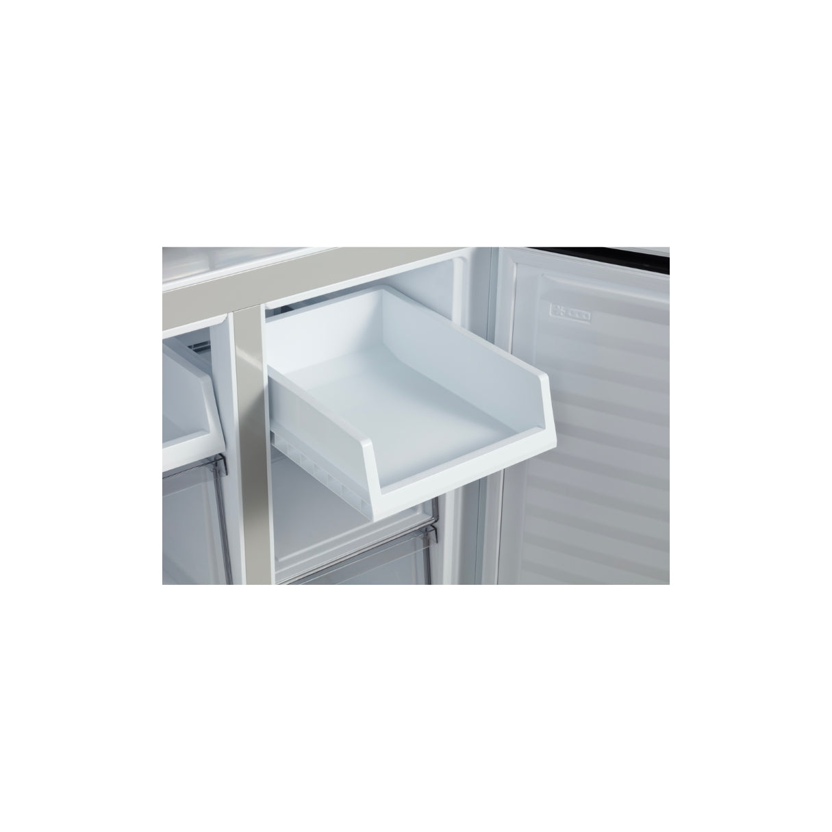 CHiQ 503L Cross Door Fridge White Steel