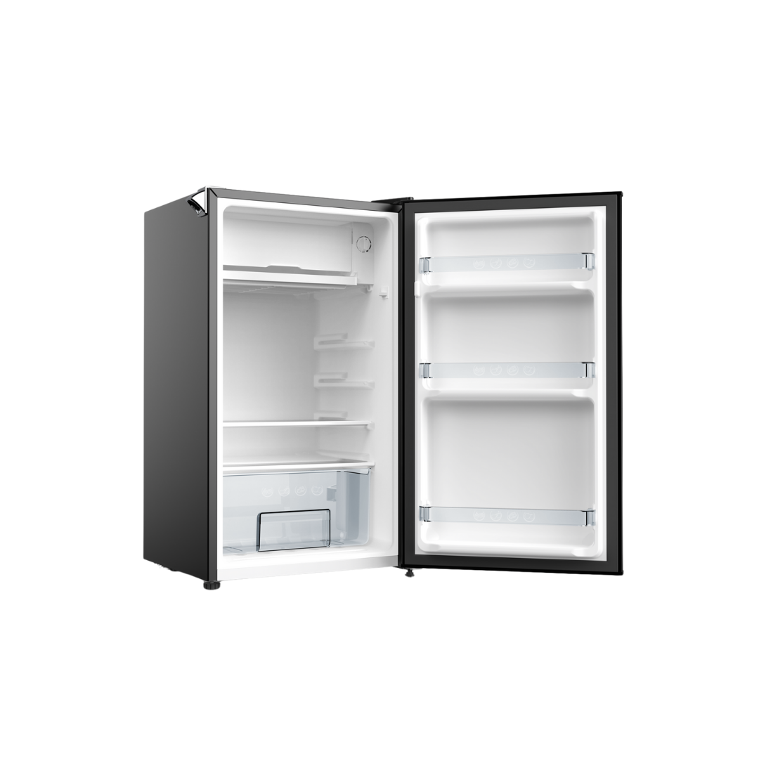 CHiQ 90L Retro Single Door Bar Fridge Black