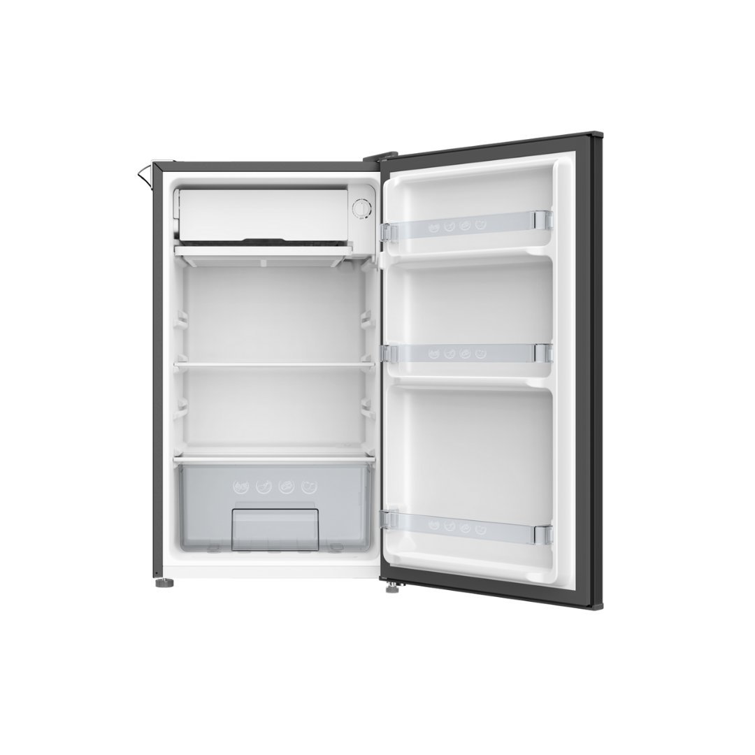 CHiQ 90L Retro Single Door Bar Fridge Black