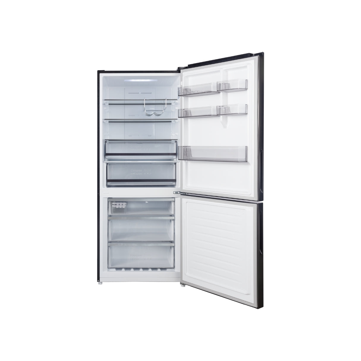 CHiQ 396L Bottom Mount Fridge Black Steel