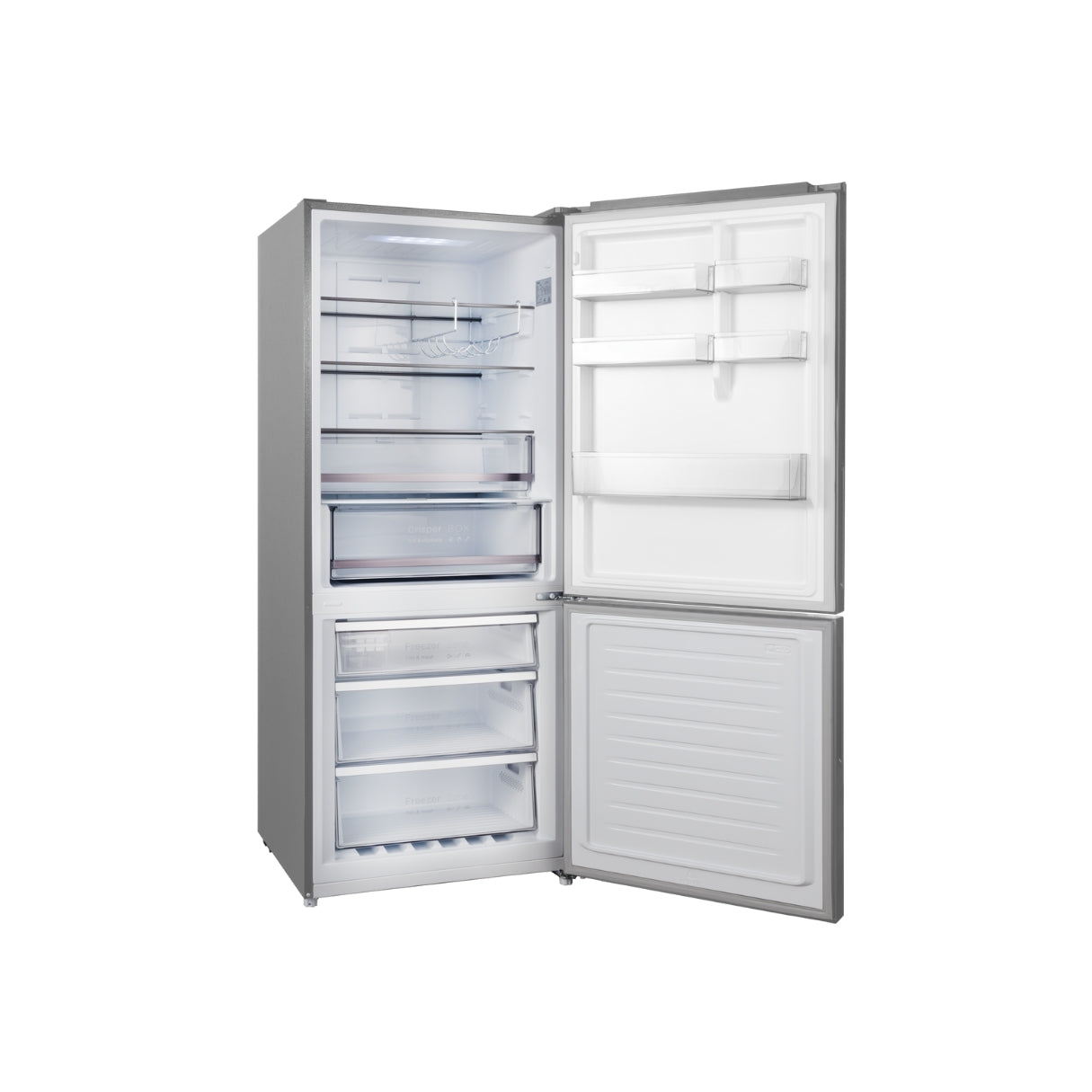 CHiQ 396L Bottom Mount Fridge Stainless Steel