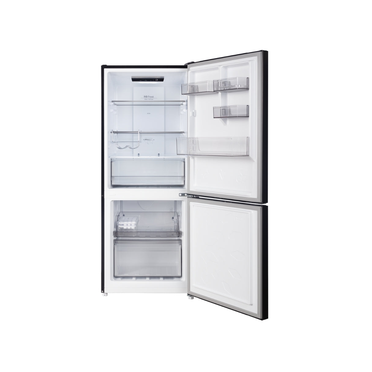 CHiQ 283L Bottom Mount Fridge Black Steel