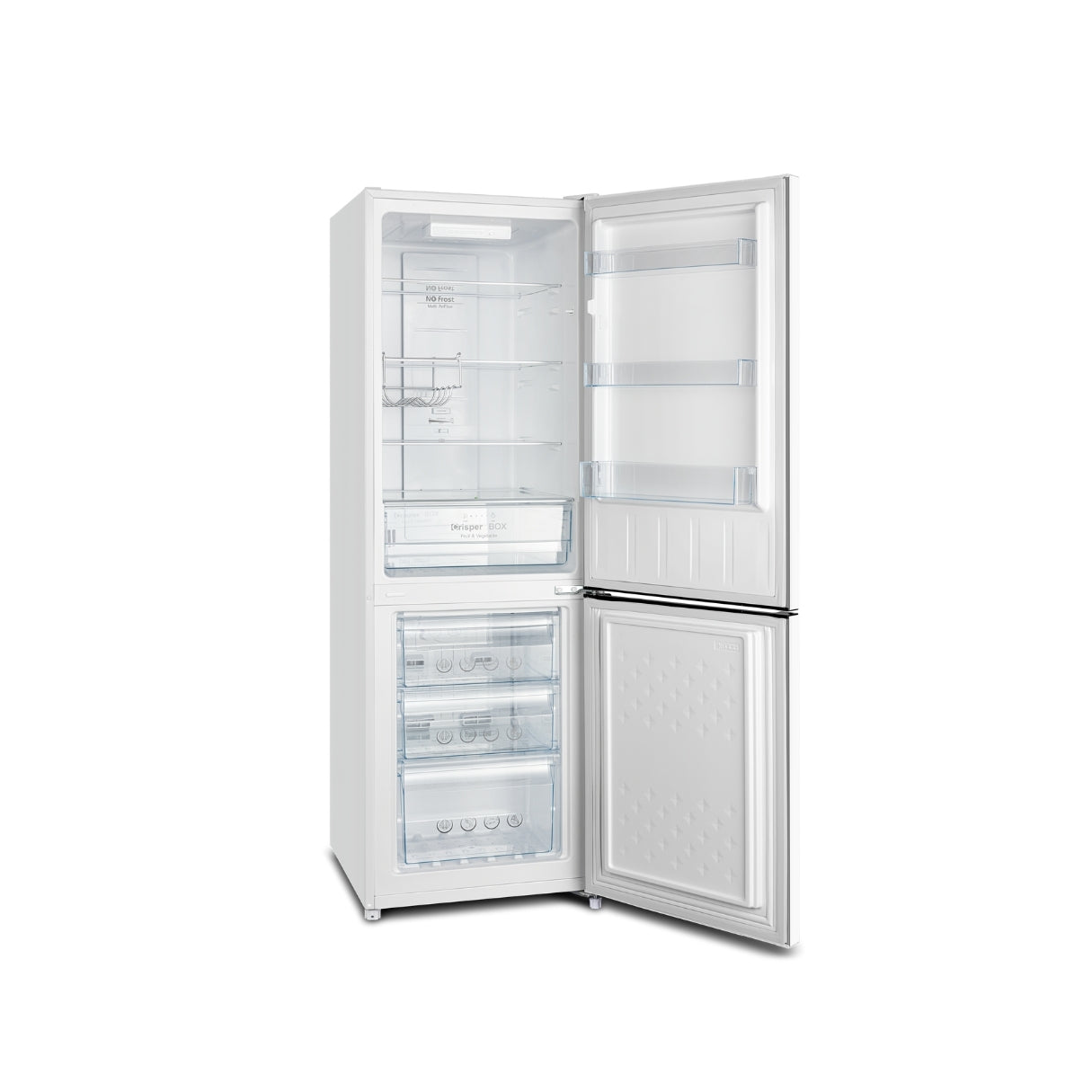 CHiQ 231L Bottom Mount Fridge White