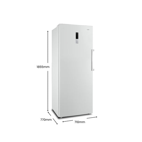 CHiQ 380L Hybrid Vertical Freezer Left Hinge White