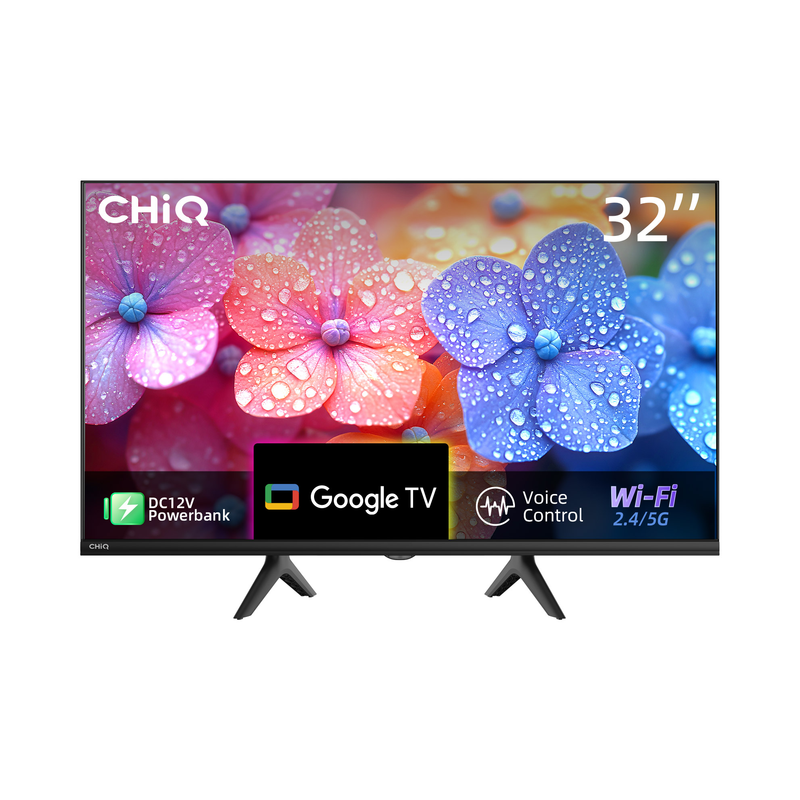 CHiQ 32S49M front view — powerbank optional accessory