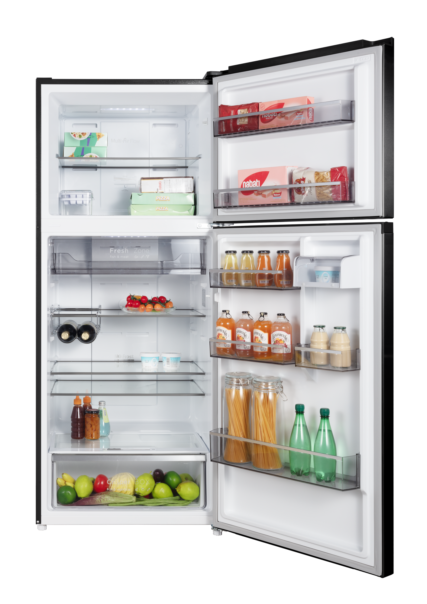 CHiQ 410L Top Mount Fridge Black Steel
