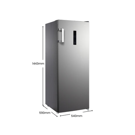 CHiQ 166L Hybrid Vertical Freezer Stainless Steel