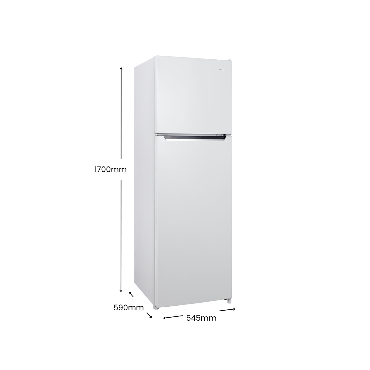 CHiQ 255L Top Mount Fridge White