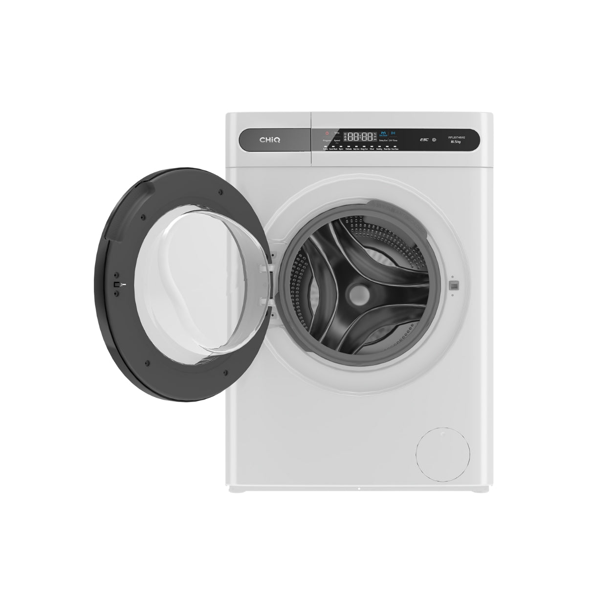 CHiQ 8.5kg Front Load Washer White