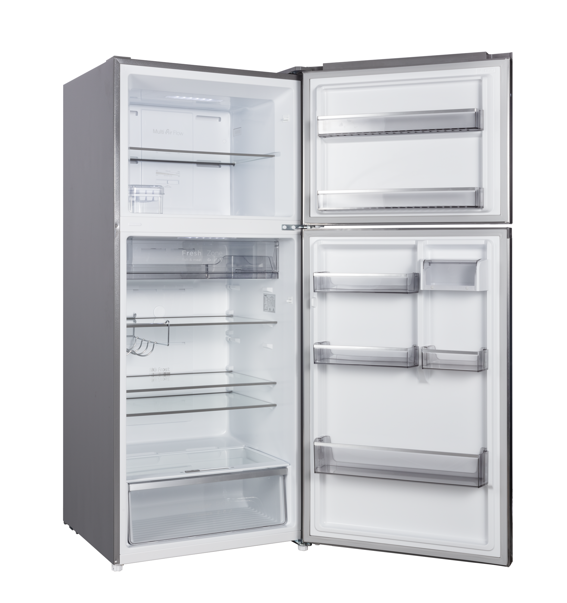 CHiQ 410L Top Mount Fridge Stainless Steel