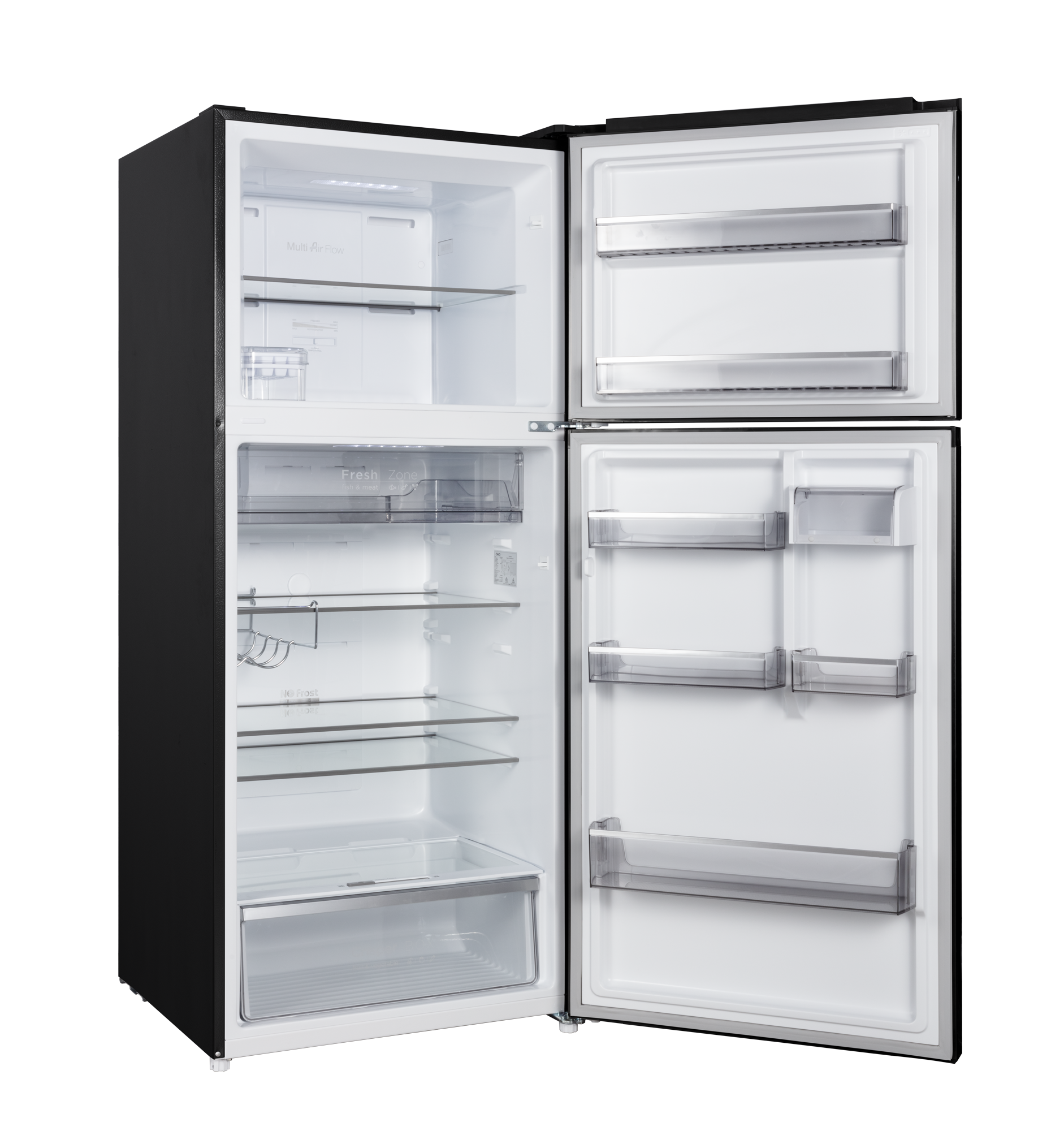 CHiQ 410L Top Mount Fridge Black Steel