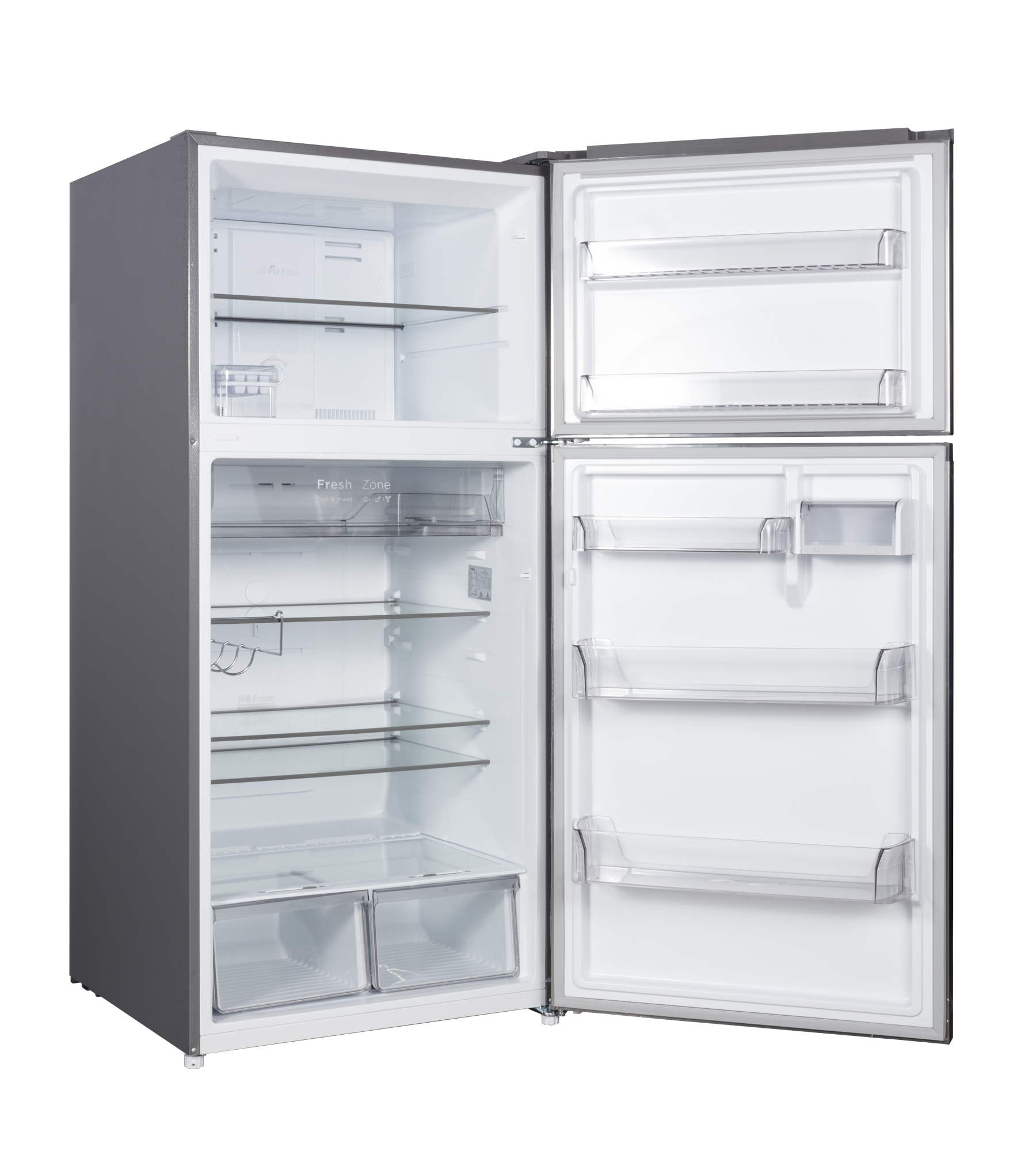 CHiQ 515L Top Mount Fridge Stainless Steel
