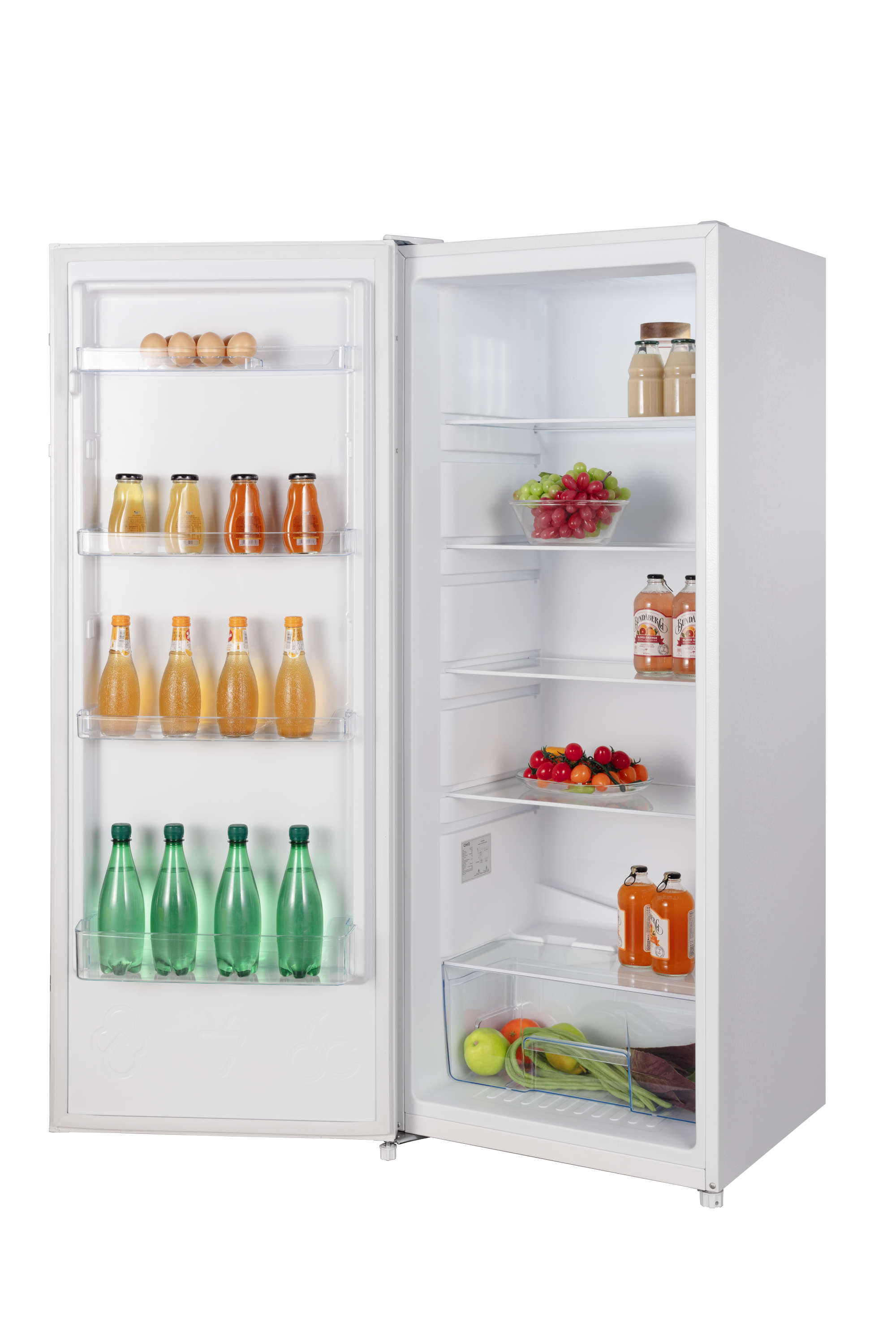 CHiQ 241L Single Door Full Fridge White
