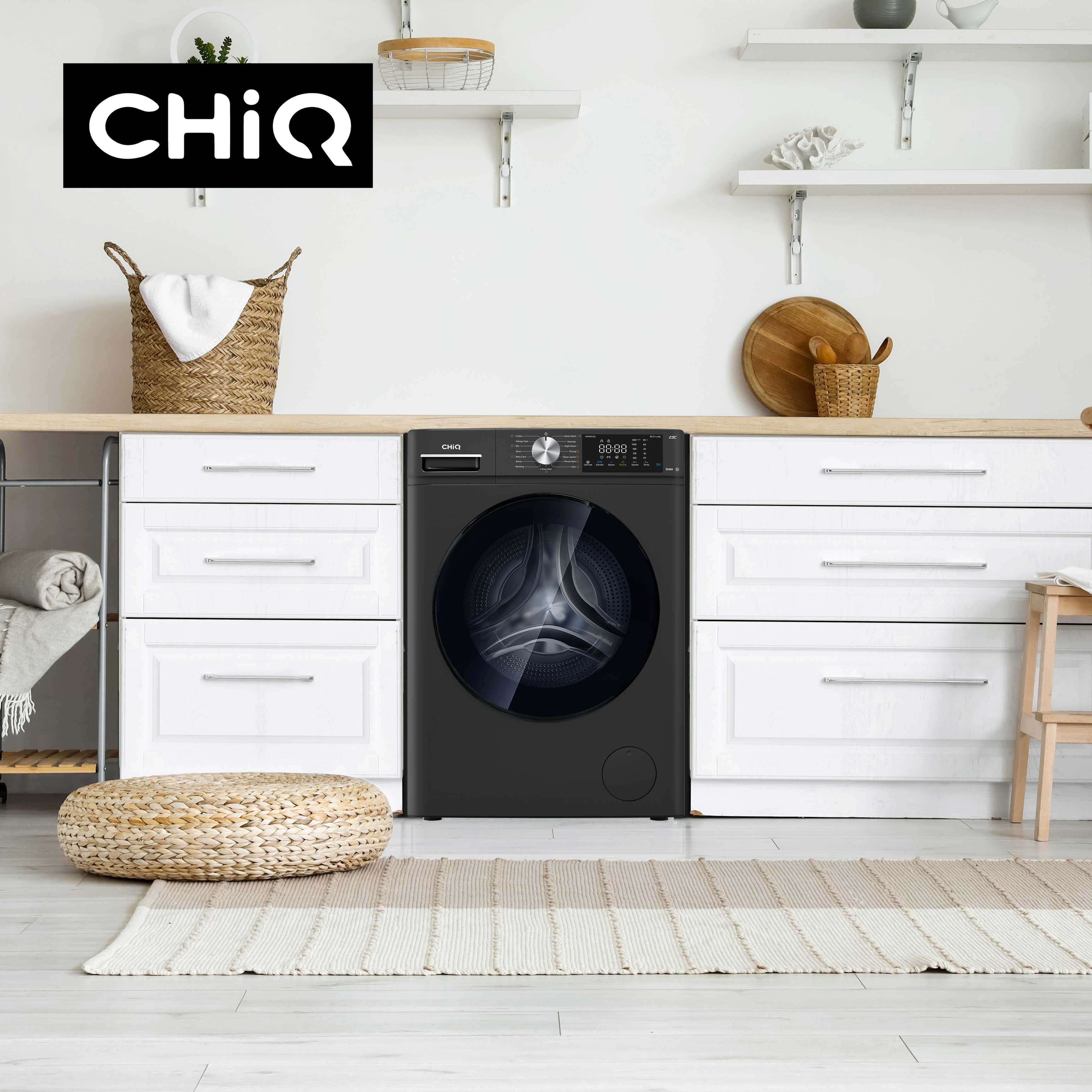 CHiQ 8.5Kg Front Load Washer & Dryer Combo Gun Metal