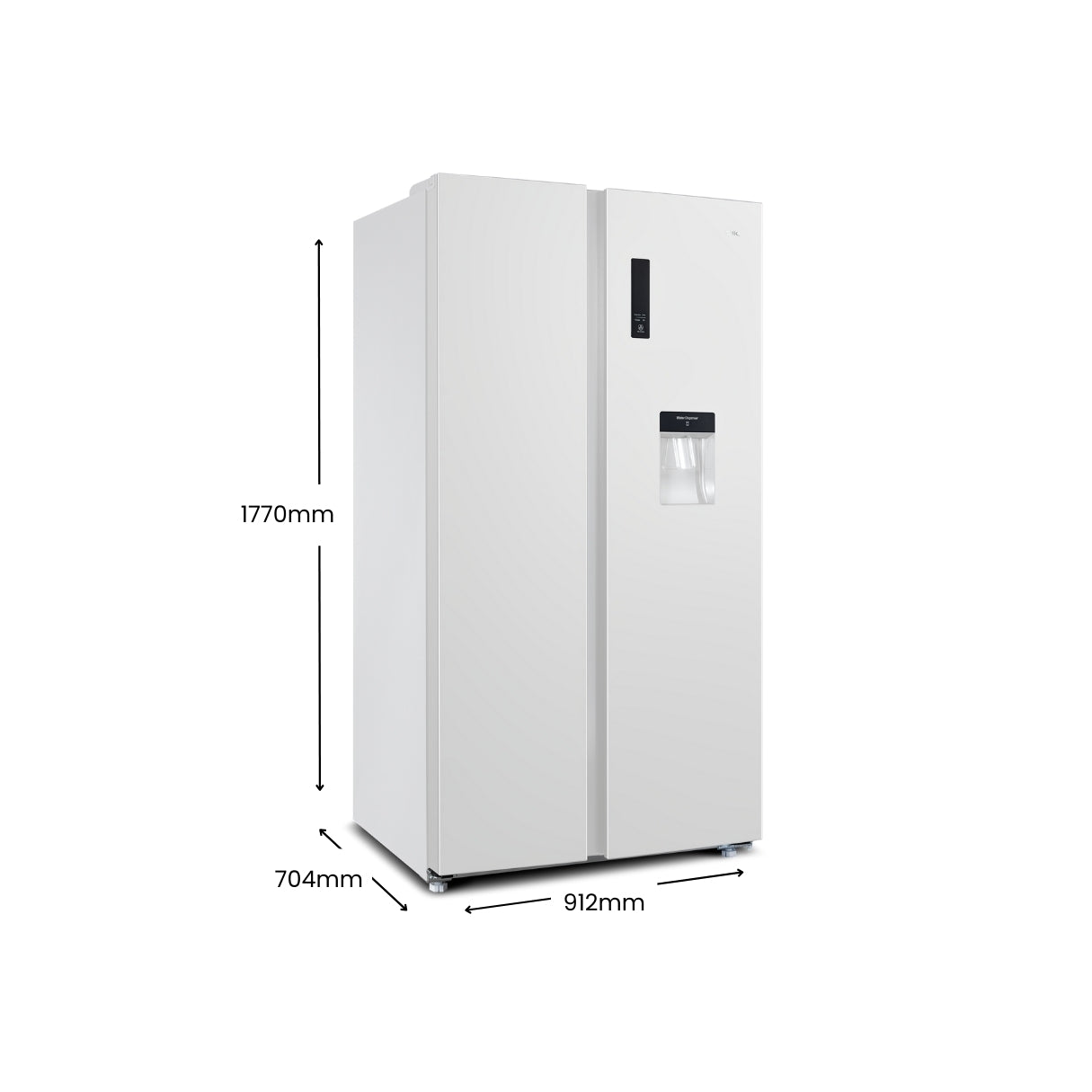 CHiQ 559L Side By Side Fridge White