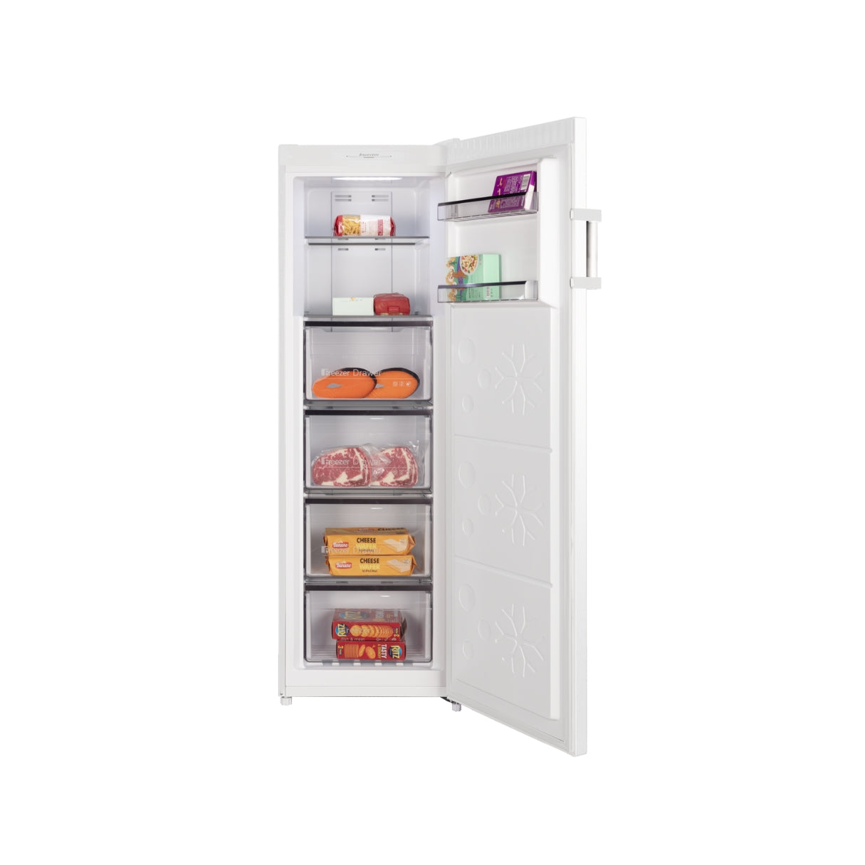 CHiQ 206L Hybrid Vertical Freezer White