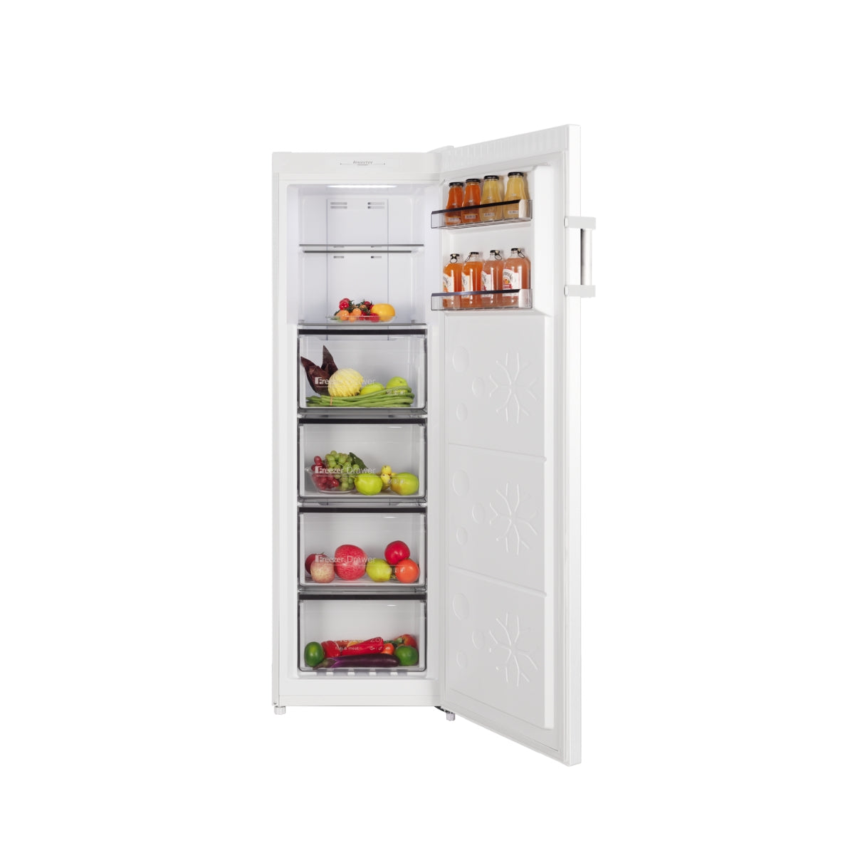 CHiQ 206L Hybrid Vertical Freezer White