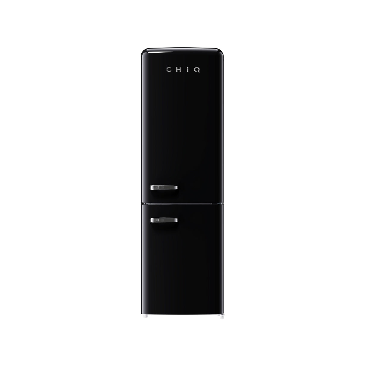 CHiQ 231L Bottom Mount Retro Fridge Black
