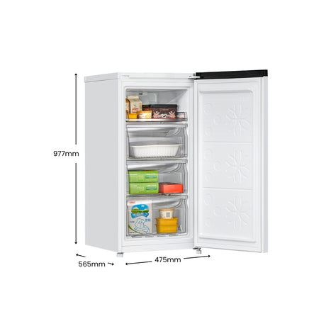 CHiQ 93L Hybrid Vertical Freezer White