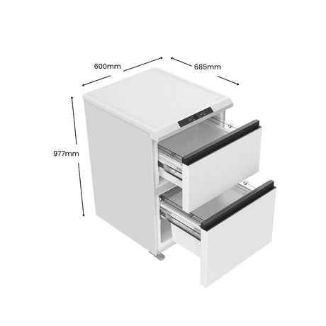 CHiQ 145L Hybrid Vertical Freezer White